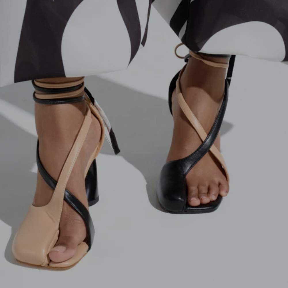 Azalea Wang Rosendo Tan And Black Wrap